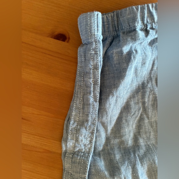 Athleta Cabo 100% Linen Jogger Pants Chambray Blue Size 6 - Picture 11 of 14
